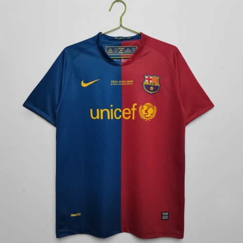 Champions League 08-09 Retro Version Barcelona Red & Blue Thailand Soccer Jersey AAA-601/710