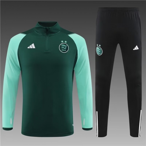 2023/24 Algeria Green Thailand Soccer Tracksuit Uniform-801