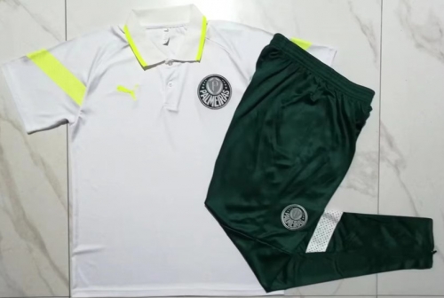 2023/24 SE Palmeiras White Thailand Soccer Polo Uniform-815