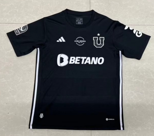 2023/24 Universidad de Chile Black Thailand Soccer Jersey-1095