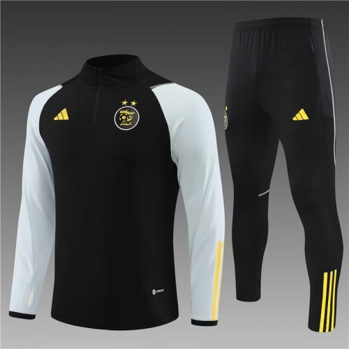 2023/24 Algeria Black Thailand Soccer Tracksuit Uniform-801/411