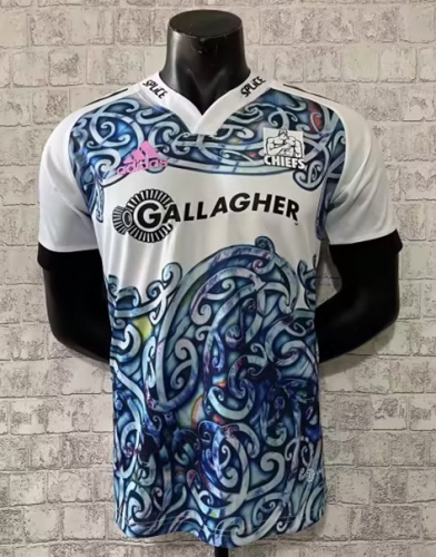 2022 Season Chiefs Blue & White Thailand Rugby Shirts-805