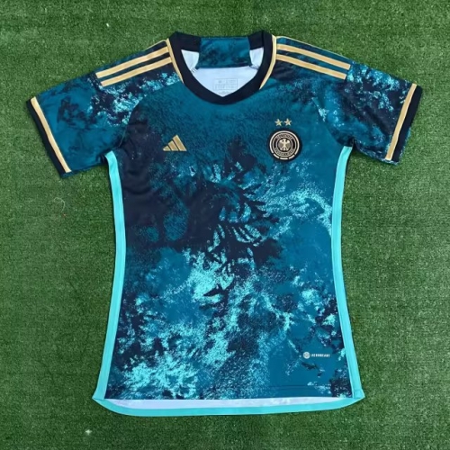 2023/24 Germany Away Blue Female Thailand Soccer Jersey AAA-416