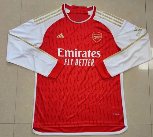 2023/24 Arsenal Home Red LS Thailand Soccer Jersey AAA-47/410