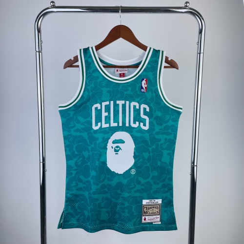 BAPE×M&N Jonited Version Boston Celtics Green NBA #93 Jersey-311