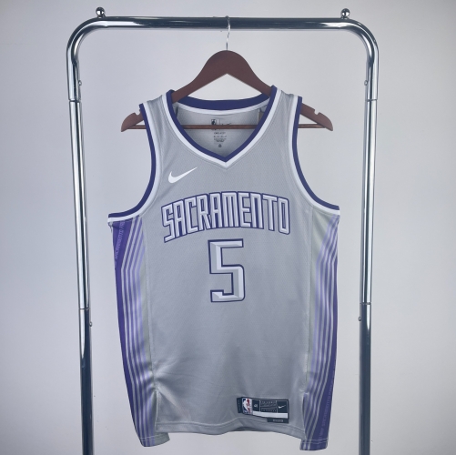 2023 Season City Version NBA Sacramentos Kings Purple & Gray #5 Jersey-311