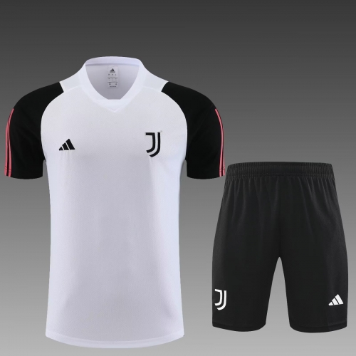 2023/24 Juventus White Shorts-Sleeve Thailand Soccer Uniform-PO