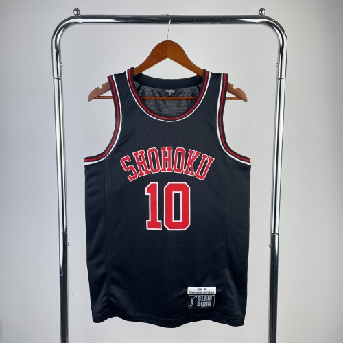 With logo NBA Slam Dunk Version Black #10 NBA Jersey-311