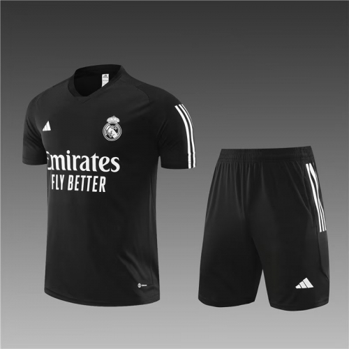 2023/24 Olympique Lyonnais Real Madird Shorts-Sleeve Thailand Soccer Tracksuit Uniform-801
