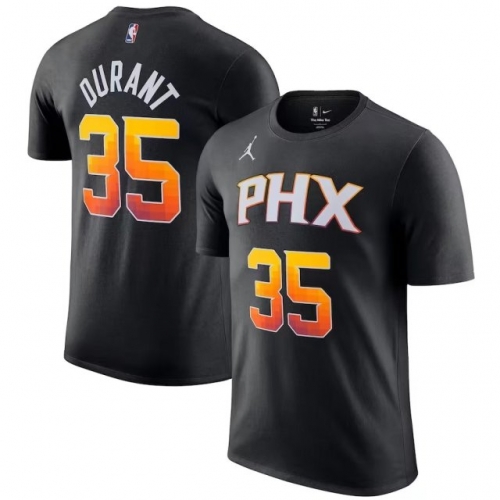 NBA Phoenix Suns Black #35 Catton-Shirts-305