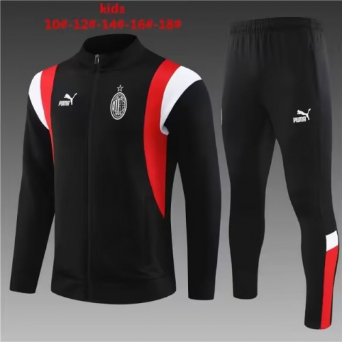 2023/24 AC Milan Black Kids/Youth Jacket Uniform-801