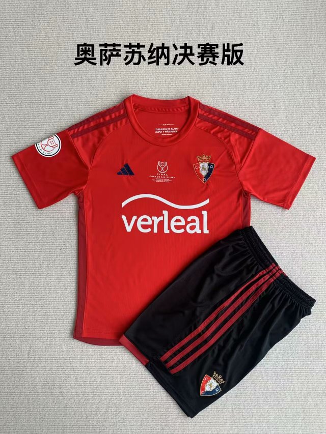 Kids 2023/24 CA Osasuna Red Kids/Youth Soccer Uniform208