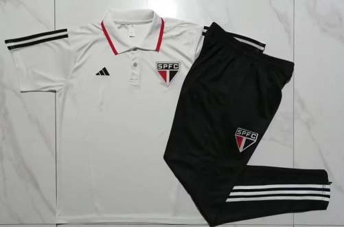 2023/24 São Paulo FC Gray Thailand Polo Uniform-815