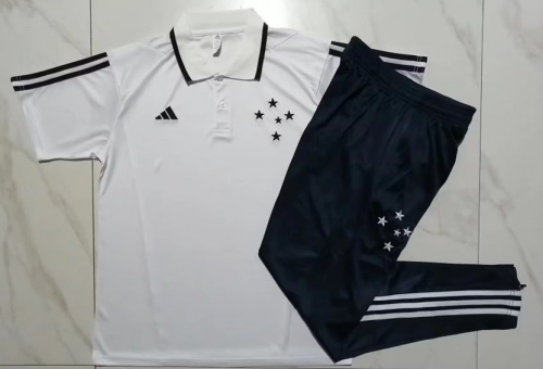 2023/24 Cruzeiro EC White Thailand Polo Uniform-815