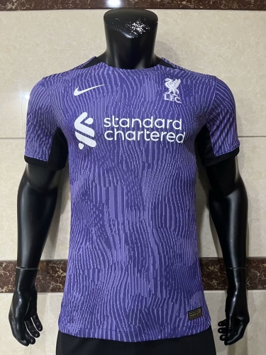 Player Version 2023/24 Liverpool 2nd Away Purple Thailand Soccer Jersey AAA-16/308/MY