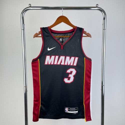 2023 Season Miami Heat NBA Black #3 Jersey-311