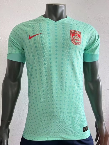 Player Version 2023/24 China Away Green Thailand Soccer Jersey AAA-703/308