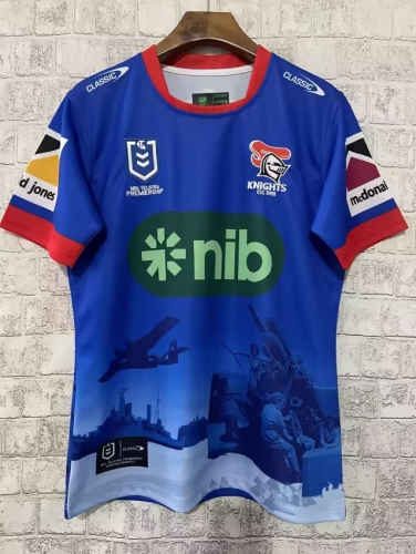 2023 Doncaster Knights Blue Thailand Rugby Shirts