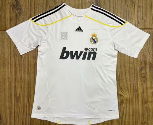 09-10 Retro Version Rea Madrid Home White Thailand Soccer Jersey AAA-503/601/301/811