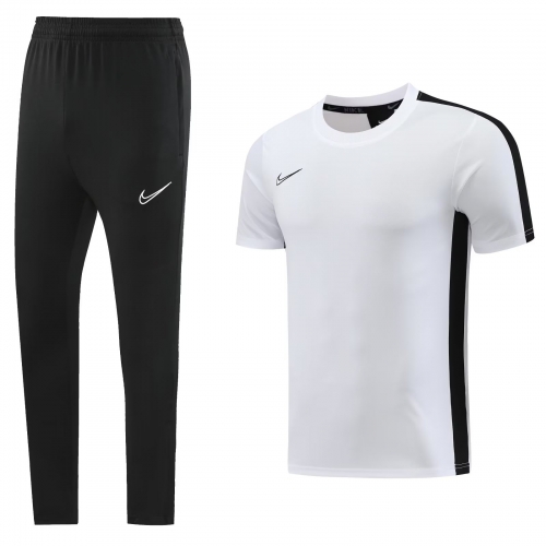 #ND02 Nike White Shorts-Sleeve Tracksuit Uniform-LH