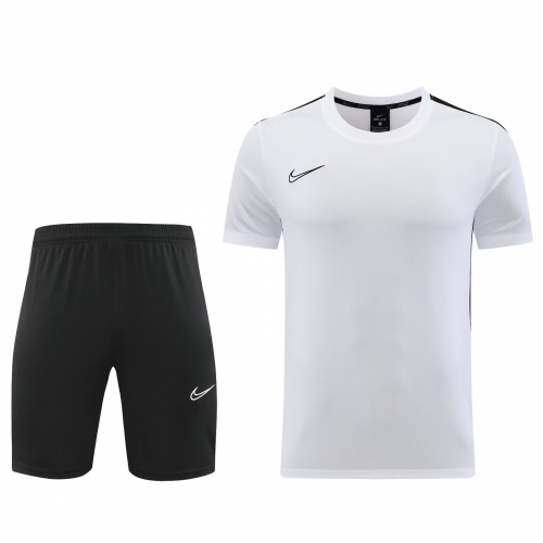 #ND02 Nike White Shorts-Sleeve Tracksuit Uniform-LH