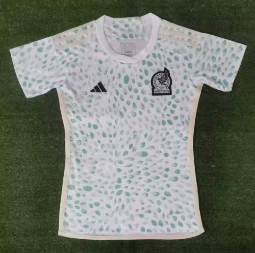 2023/24 Mexico Away White Female Thailand Soccer Jersey-416