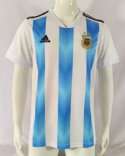 18 Retro Version Argentina Home Blue & White Thailand Soccer Jersey AAA-503