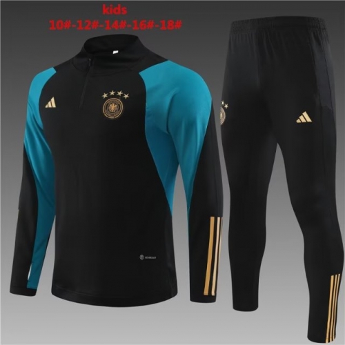 2023/24 Germany Black Kids/Youth Trackusit Uniform-801/411