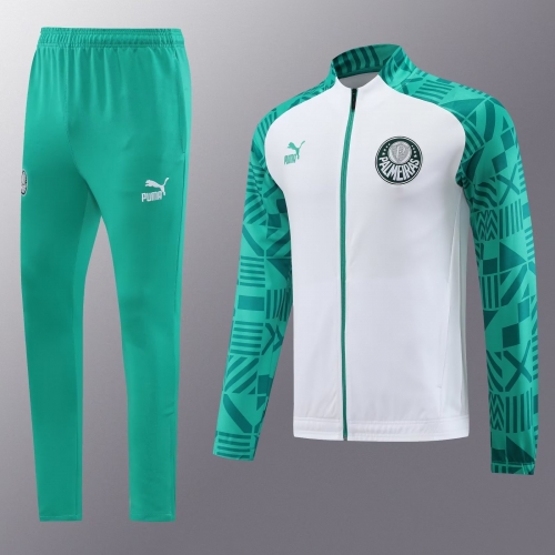 2022/23 SE Palmeiras White & Green Thailand Soccer Jacket Uniform-LH