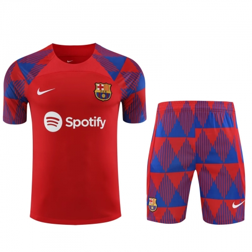 2023/24 Barcelona Red Thailand Soccer Training Uniform-418