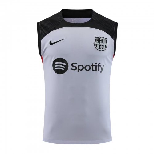 2023/24 Barcelona Gray Training Soccer Jersey-418