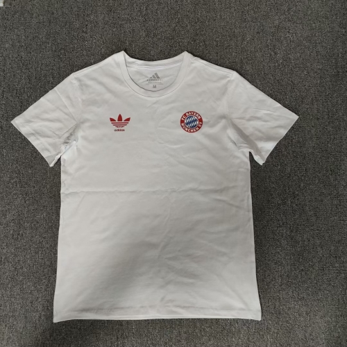 2023-24 Bayern München White Cotton T-Shirts-308