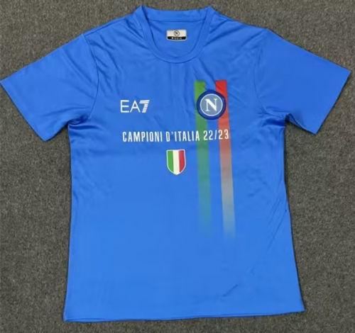 2023/24 Napoli Blue Cotton T-Shirts-47