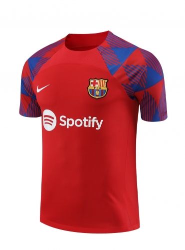 2023/24 Barcelona Red Thailand Soccer Training Jerseys-418