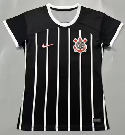 2023/24 Corinthians Home Black & White Thailand Women Soccer Jersey AAA-319