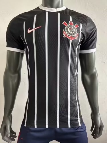 Player Version 2023/24 Corinthians Home Black Thailand Soccer Jersey AAA-308/16/888/703