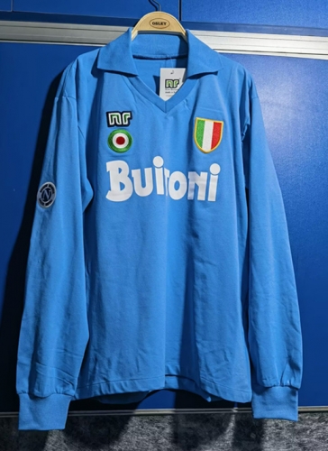 1987-88 SSC Napoli Blue Thailand LS Soccer Jeesey AAA-2011