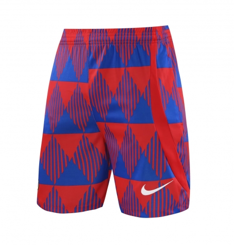 2023/24 Barcelona Red Thailand Soccer Training Shorts-418