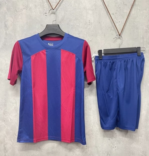 Customize 2023/24 Barcelona Home Red & Blue Soccer Uniform-DN