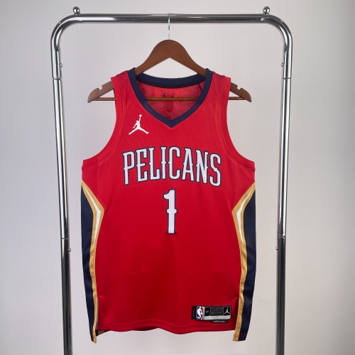 2023 Season Feiren LImited NBA New Orleans Pelicans Red #1 Jersey-311