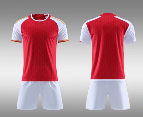 Customize Without Logo 23/24 Arsenal Home Red Soccer Uniform-DN