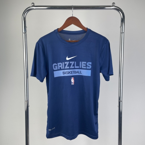Quick-Dry 2023 Season NBA Memphis Grizzlies Blue T-Shirts-311