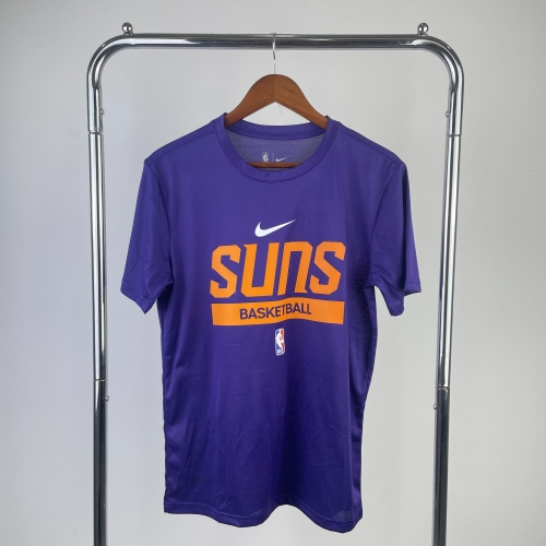 Quick-Dry 2023 Season NBA Phoenix Suns Purple T-Shirts-311