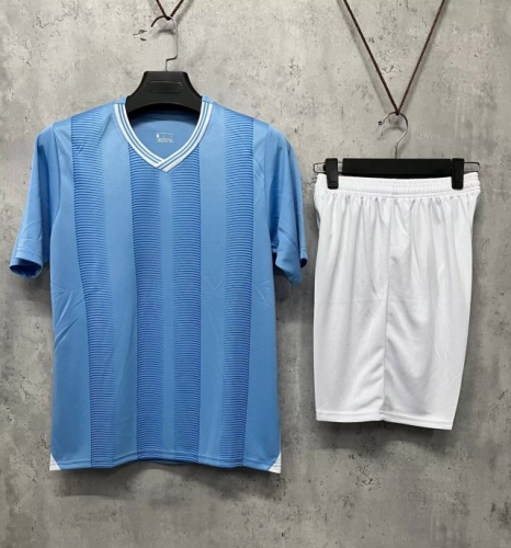 Customize 2023/24 Manchester City Blue Soccer Uniform-DN