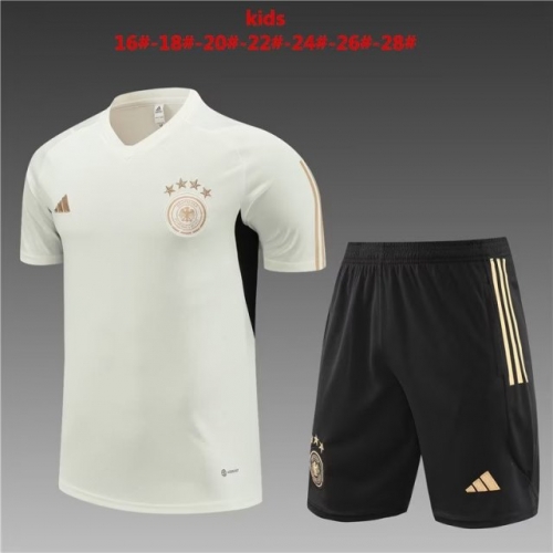 Kids 2023/24 Germany Gray Kids/Youth Trackusit Uniform-801