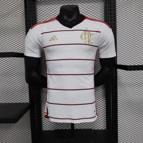 Player Version 2023/24 CR Flamengo White Thailand Soccer Jersey AAA-308/16/MY