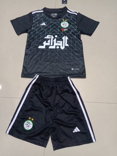 2023/24 Algeria Black Kids/Youth Soccer Uniform-507/123