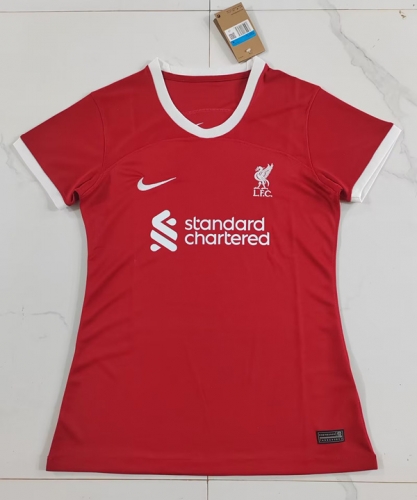 2023/24 Liverpool Home Red Thailand Female Soccer Jersey AAA-PF/319