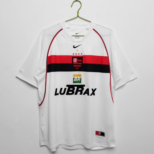 2002 Retro Version CR Flamengo Away White Thailand Soccer Jersey AAA-710