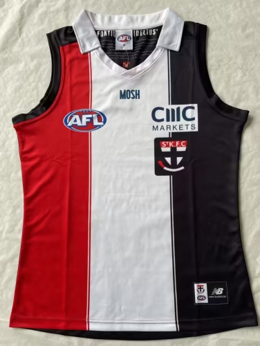 2023 Season AFL Red & White & Black Thailand Rugby Shirts Vest-805